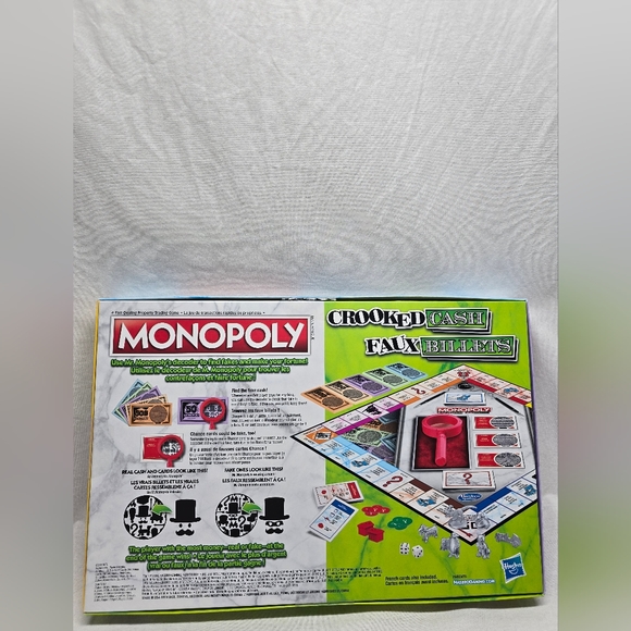 Hasbro Monopoly Crooked Cash Board Game- NEW sealed game - Picture 7 of 7